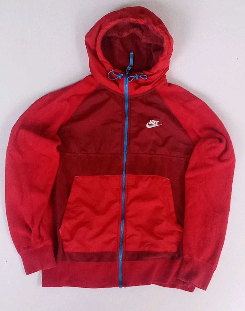 Nike Red Hooded Zip-Up Jacket