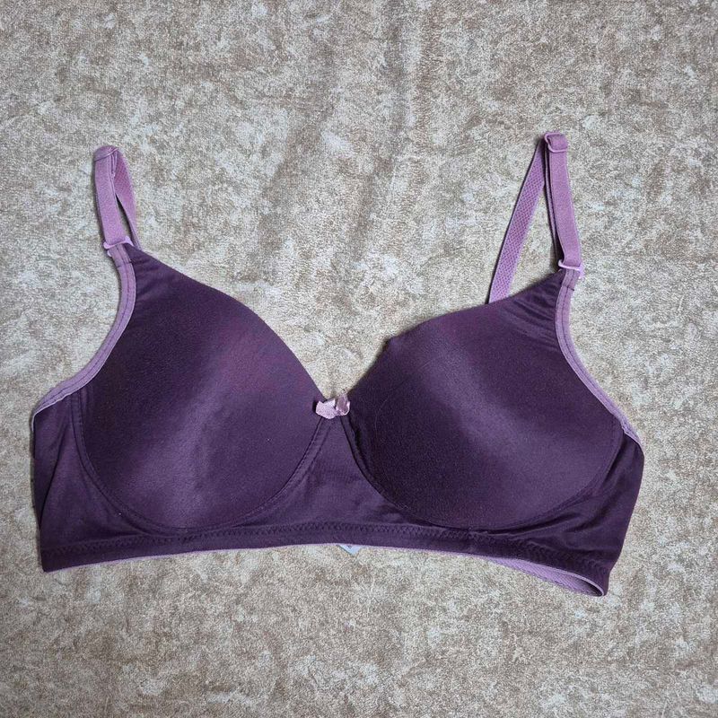 purple soft lightly padded bra 💜🔮