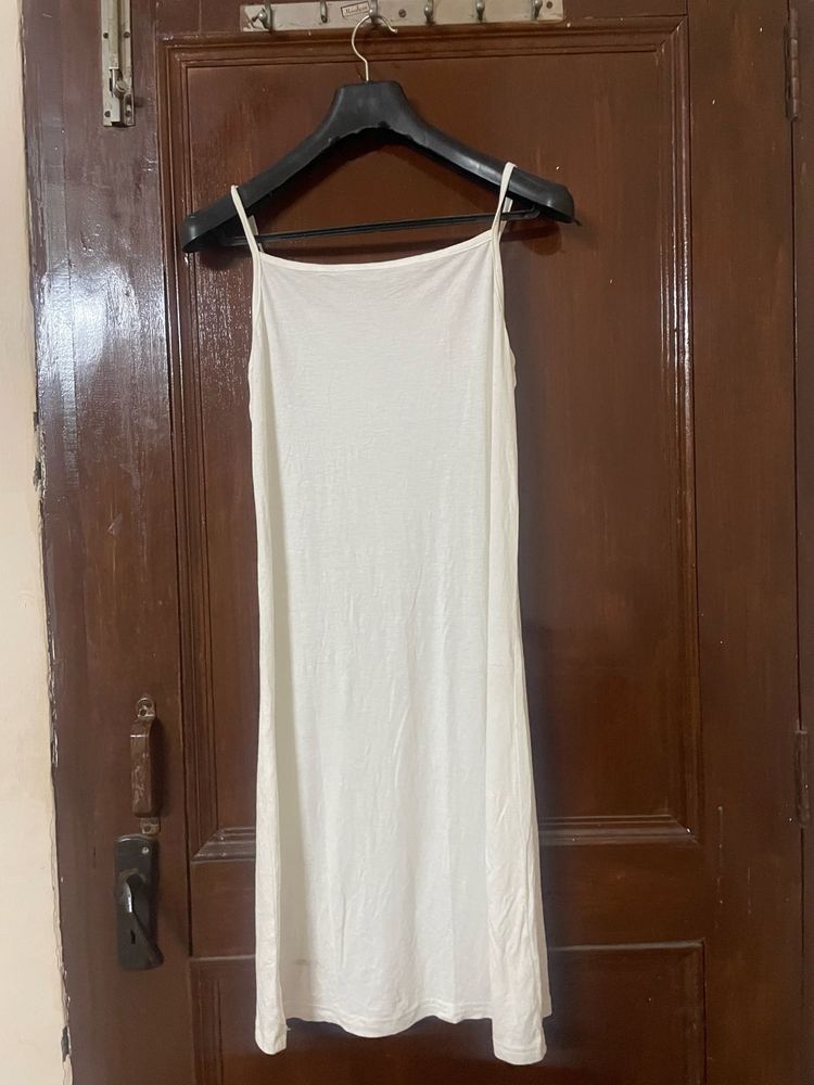 Simple White Slip Dress