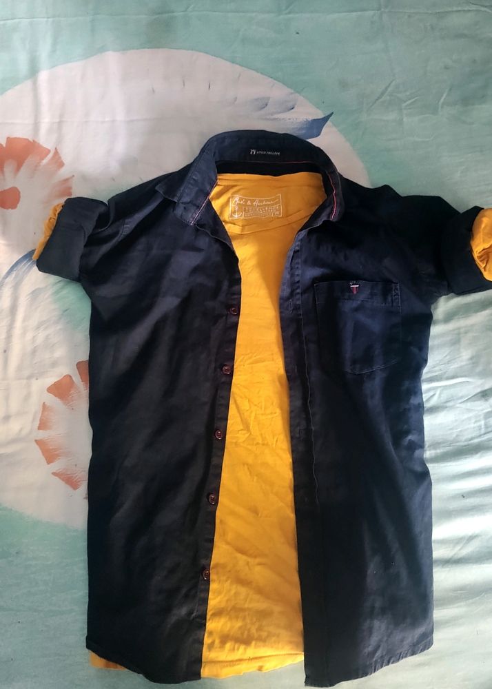 Combo Of Shirt And Tshirt In New Condition