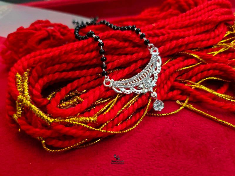 Pure Silver Elegant CZ Mangalsutra
