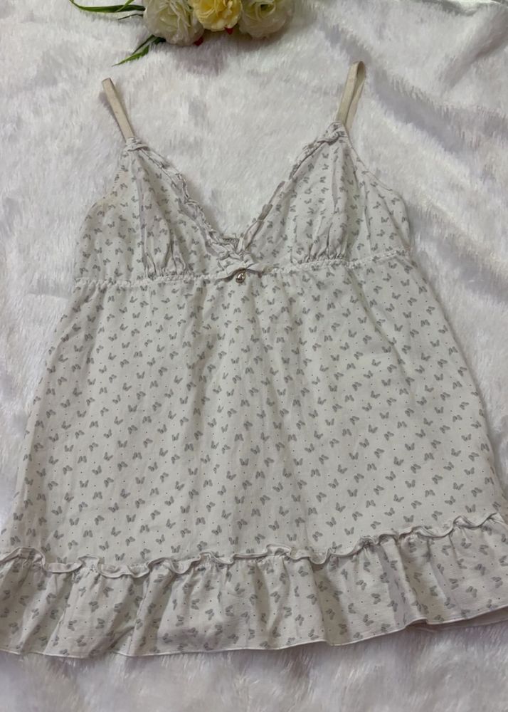 Cute Butterfly Print Nightdress
