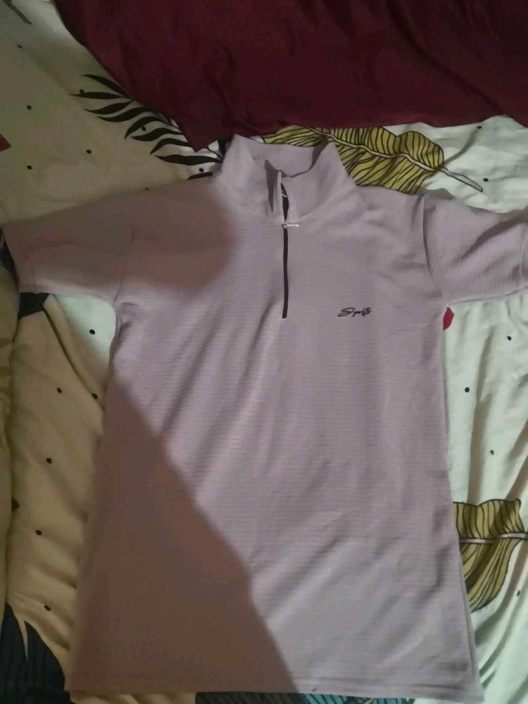 Light Purple Quarter Zip Top