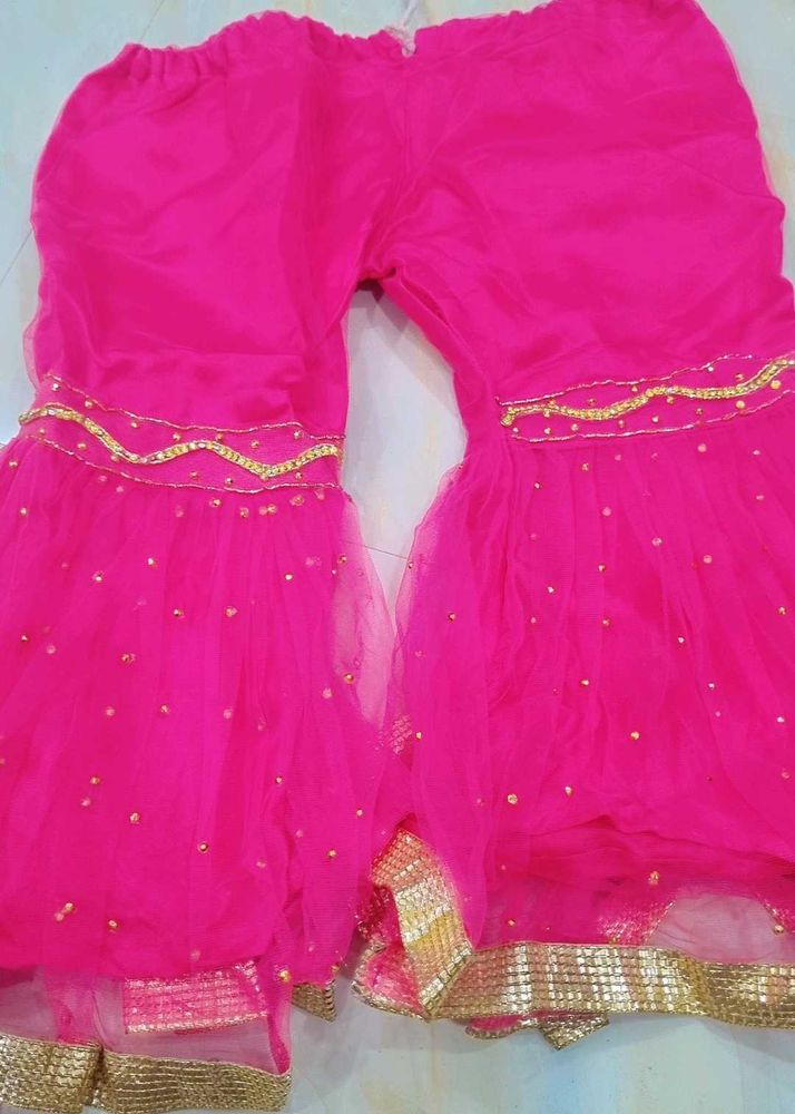baby girl party wear sharara with duppata