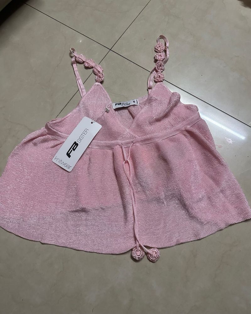 Sparkly Pink Cami Top
