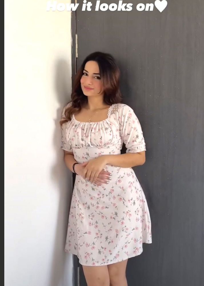 Floral Mini Dress - So Cute!