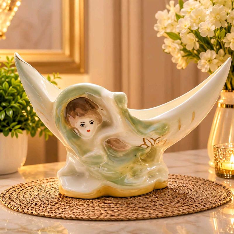 Vintage Ceramic Angel Planter / Trinkets
