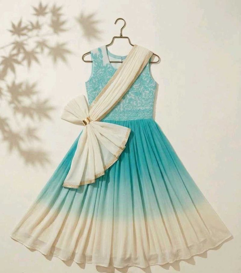 Stunning Teal Ombre Gown