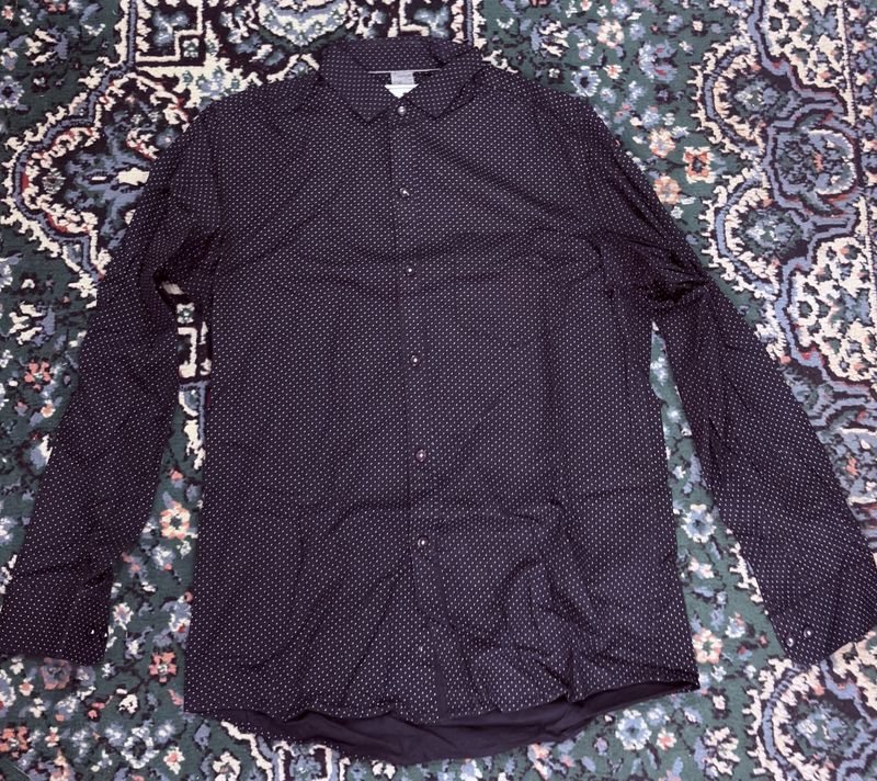 Men's Dotted Long Sleeve Shirt