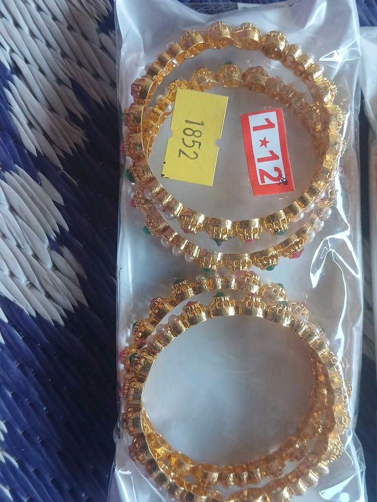 Gold-toned Bangles for baby girls