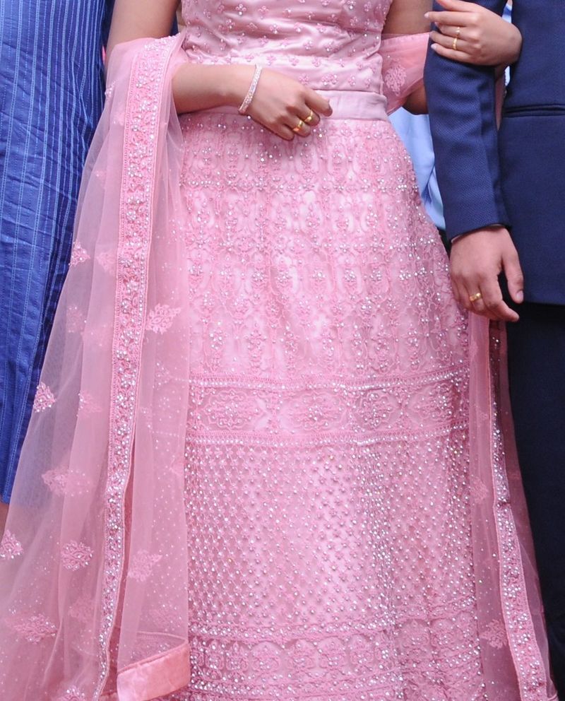 Elegant Pink Embellished Lehenga with duppatta