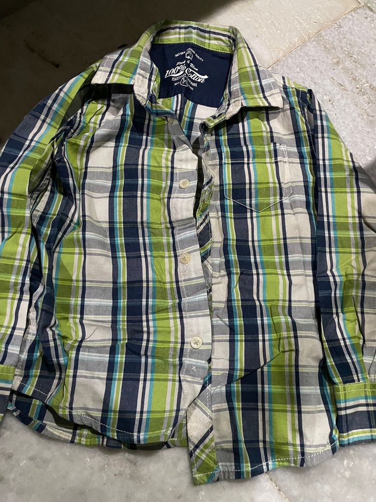 Kids Pinks And Blue Brand Formal Shirt