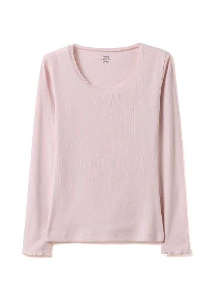 Soft Pink Long Sleeve Top