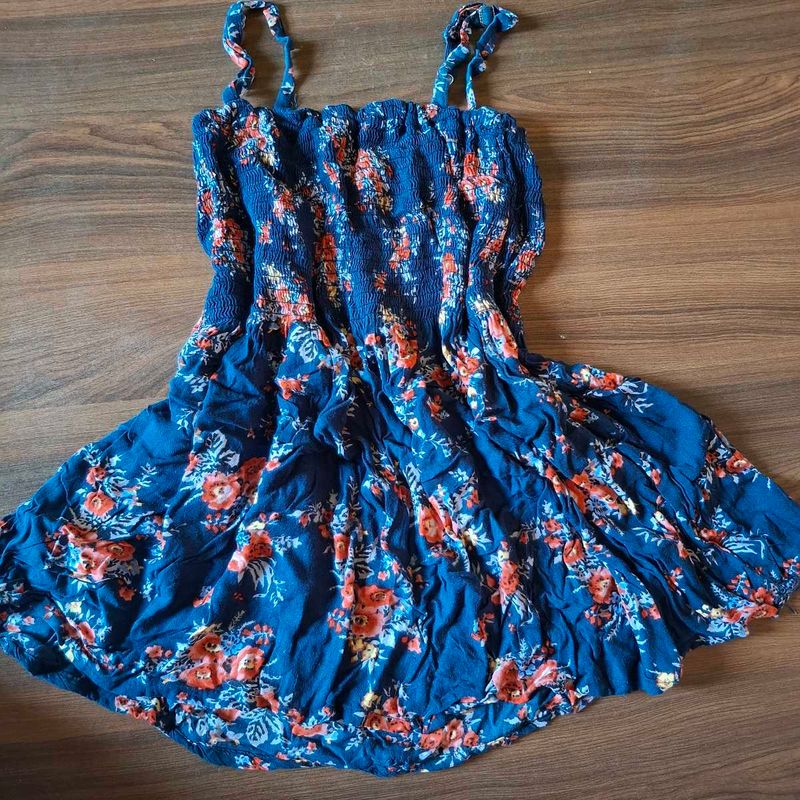 Blue Peplum Top