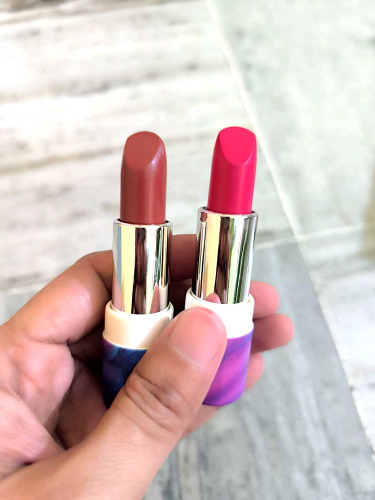 Two Lipsticks - Pink &amp; Brown Shades combo offer