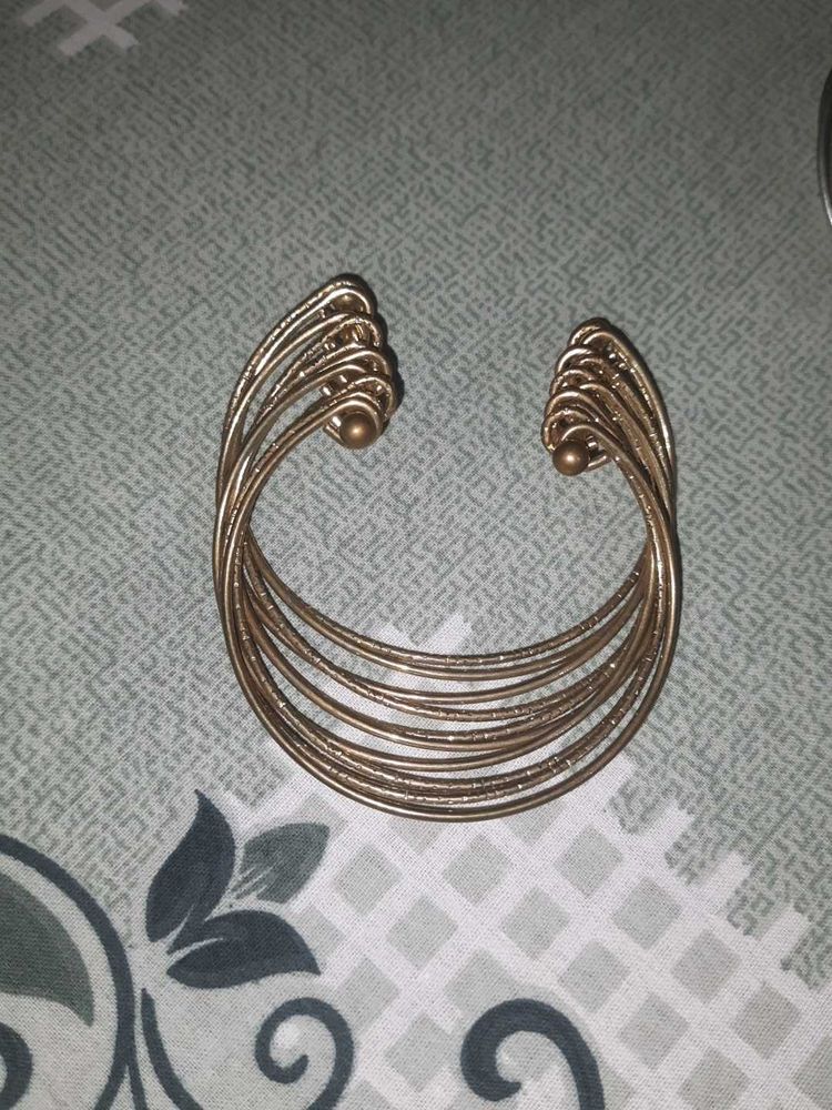 Gold-tone cuff bracelet