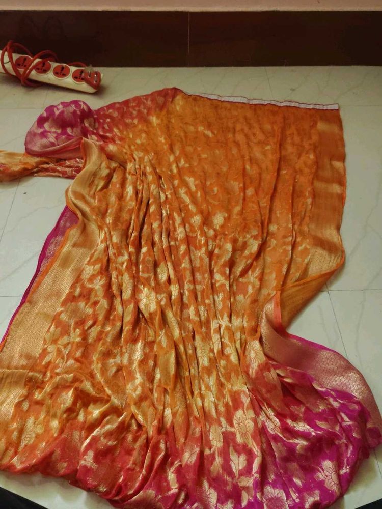 Beautiful Orange &amp; Pink dupatta