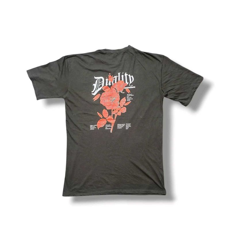 Aarhon Paris "Duality" Rose Graphic T-Shirt