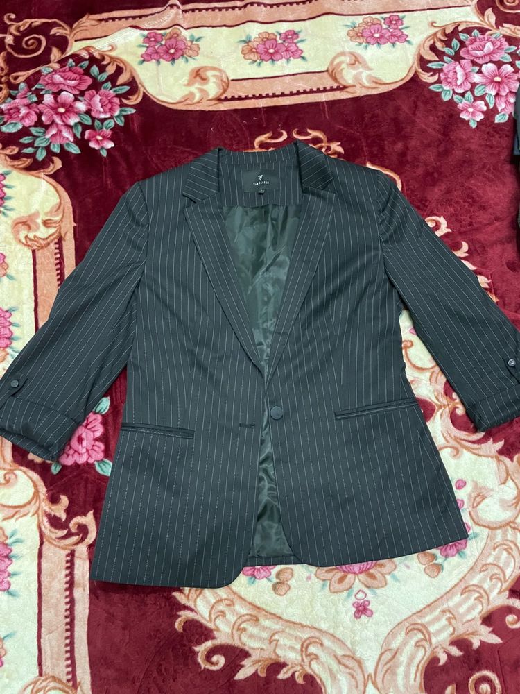 luxurious Classic Pinstripe Blazer