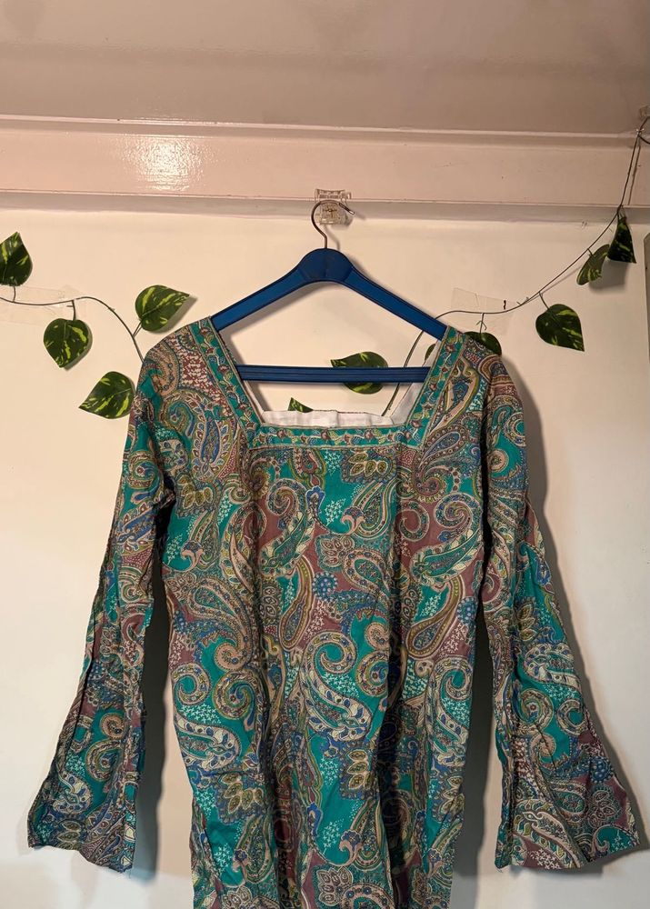 Bohemian Paisley Print Kurta