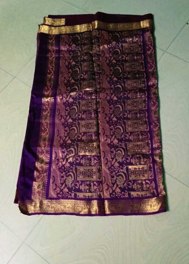 Purple Colour Pure Kanch Pattu Saree
