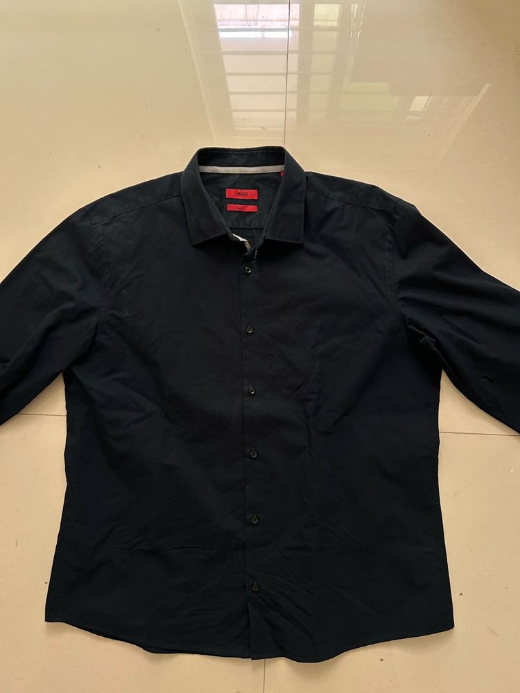Hugo Boss Navy blue Dress Shirt