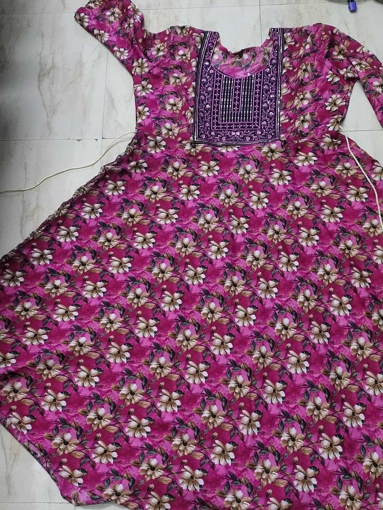 Combo Floral kurti with sequence.