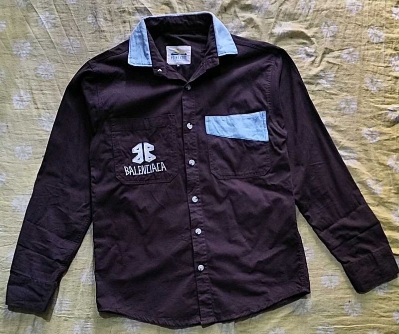 Men's Casual Button-Up Shirt