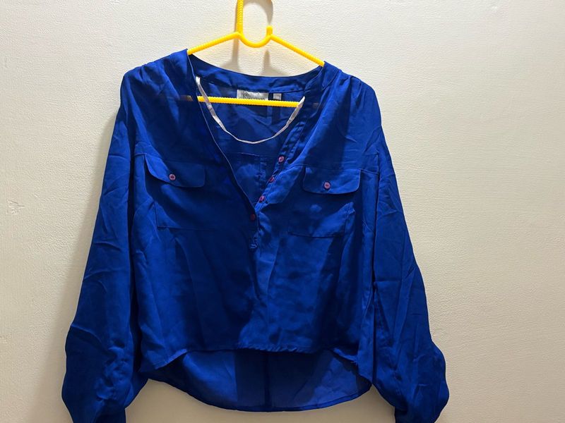 Vibrant Blue Long Sleeve shirt