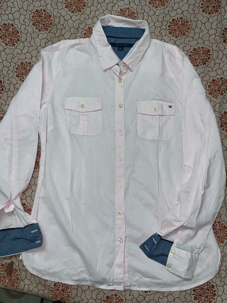 Tommy Hilfiger Pink Button-Up Shirt