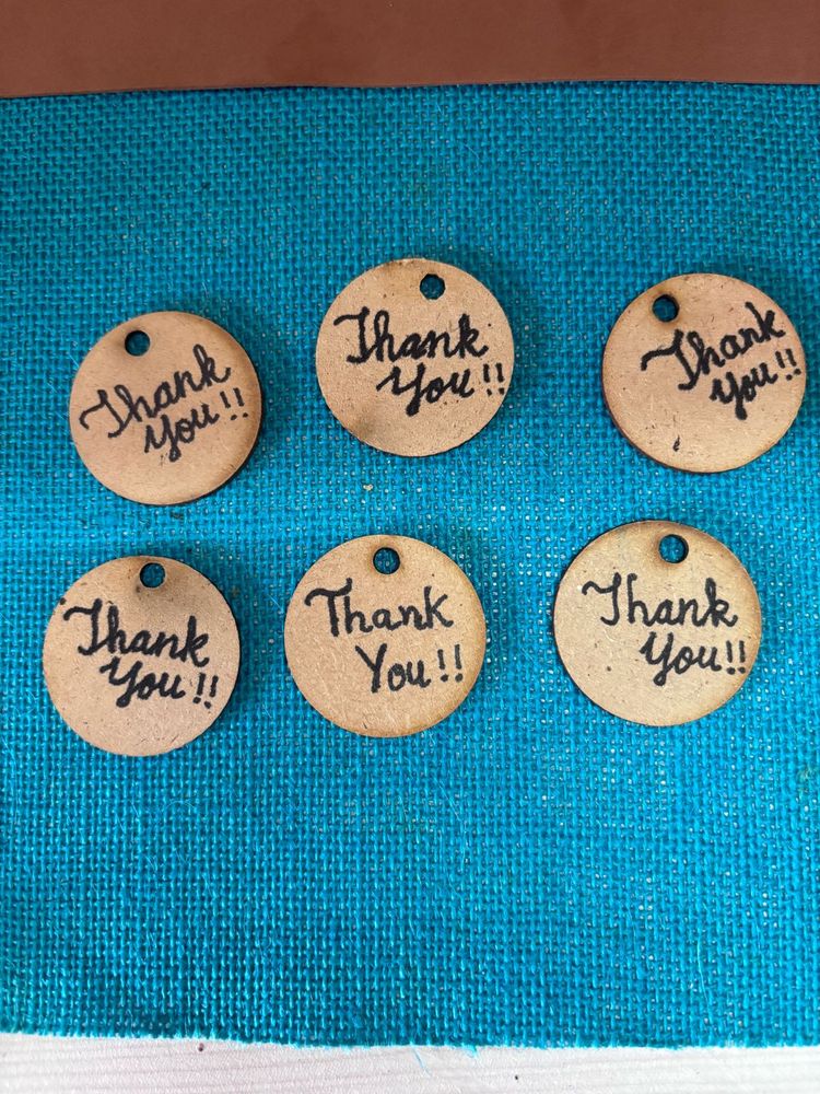 Handmade 'Thank You' Gift Tags (Set of 6)