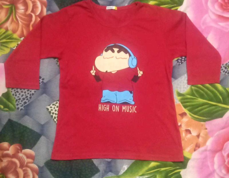 Good Condition Red Tshirt For 14-16 Year Boys