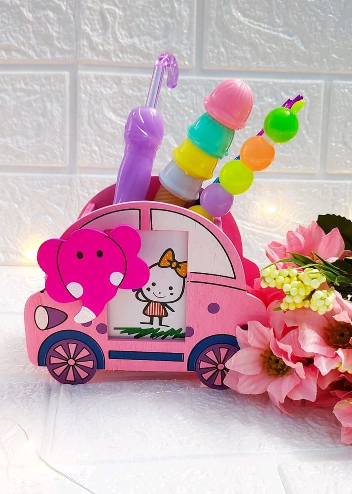 Cute Wooden Pen Holder