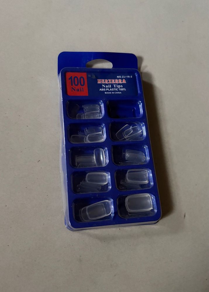 100 Nail Tips - ABS Plastic