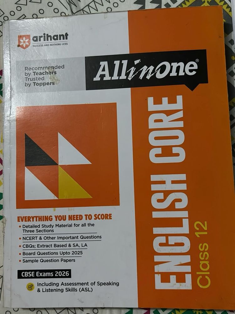 Arihant All in One English Core Class 12