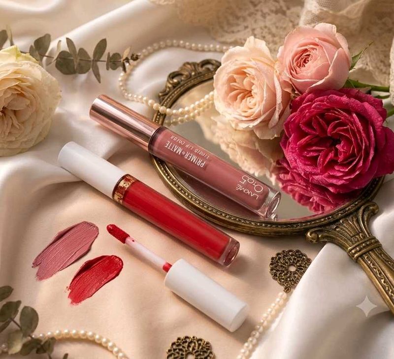 Lakme 9to5 Primer Matte Liquid Lip Color+freebie
