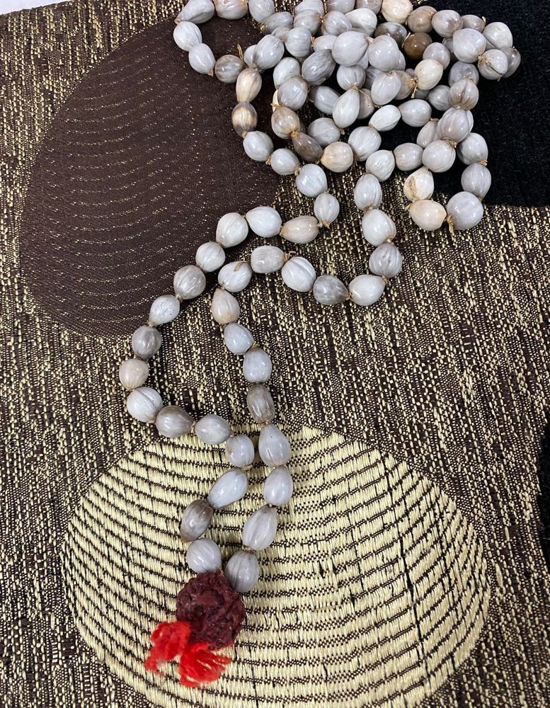 Handmade Seed Bead Rudraksha Mala Necklace