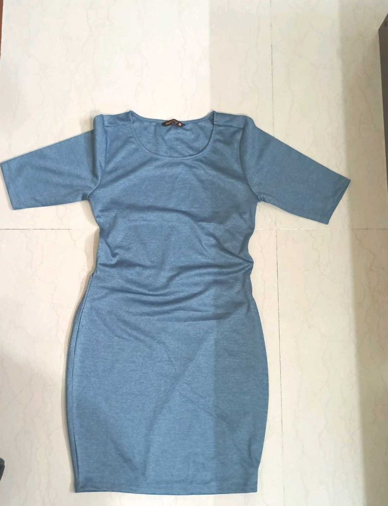 Light Blue Fitted Dress/never worn.