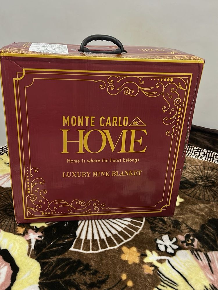 New -Monte Carlo Home Luxury Mink Blanket