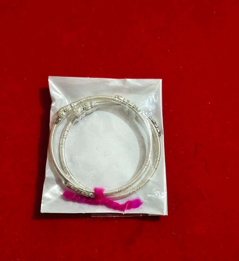 Baby bangles pure silver