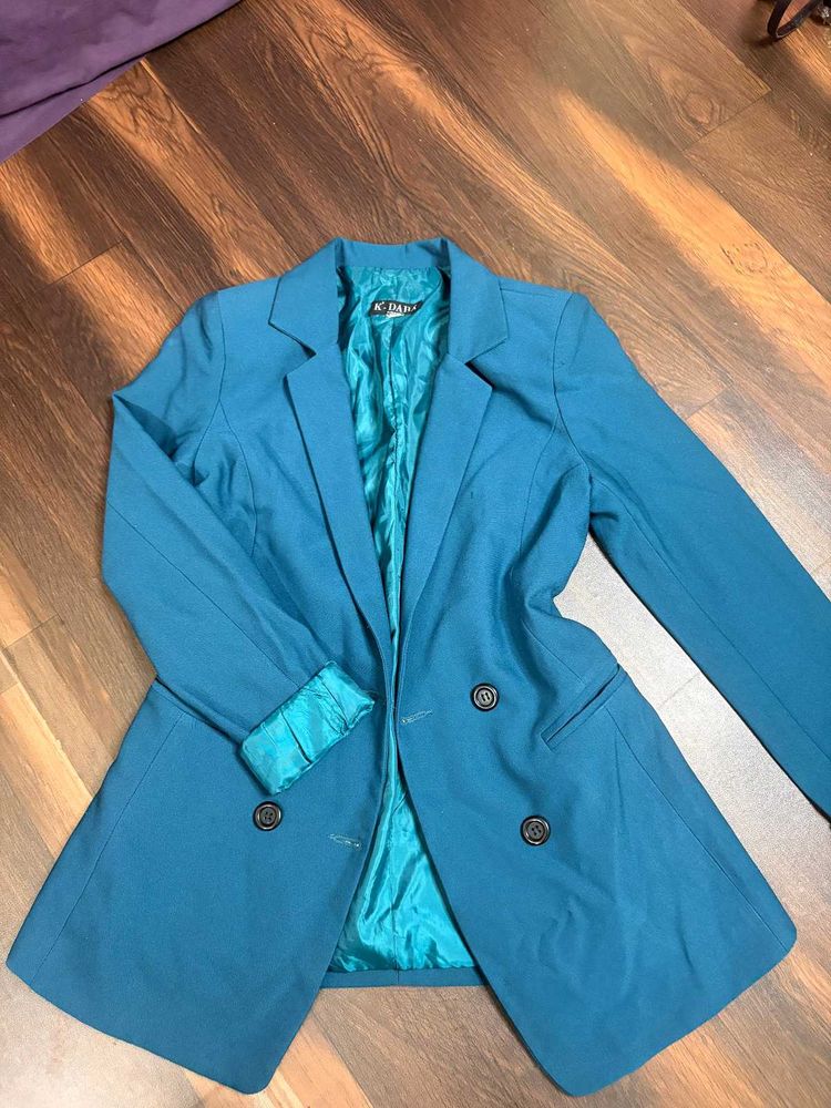 Teal Blue Blazer