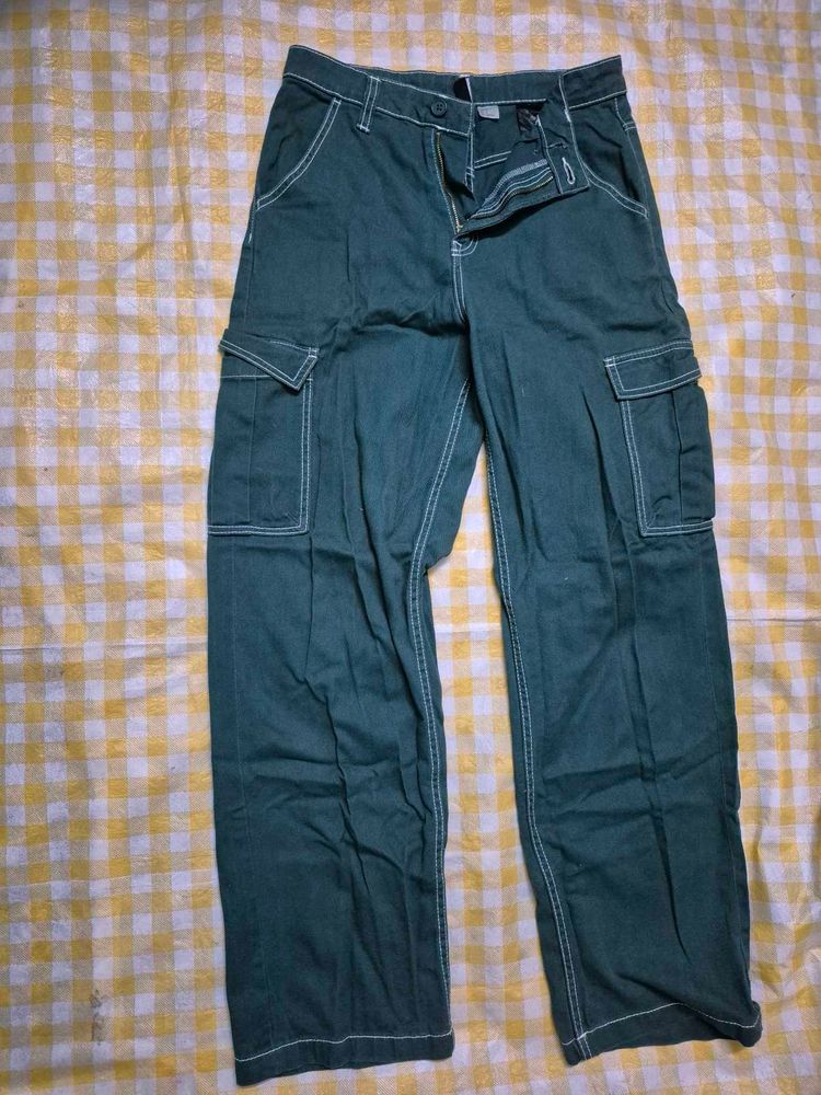 Green Cargo Pants Denim (Jeans)