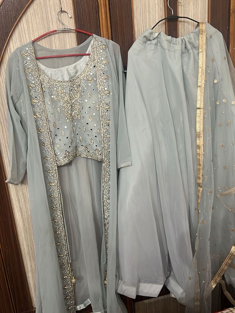Ethnic lehnga with shrug