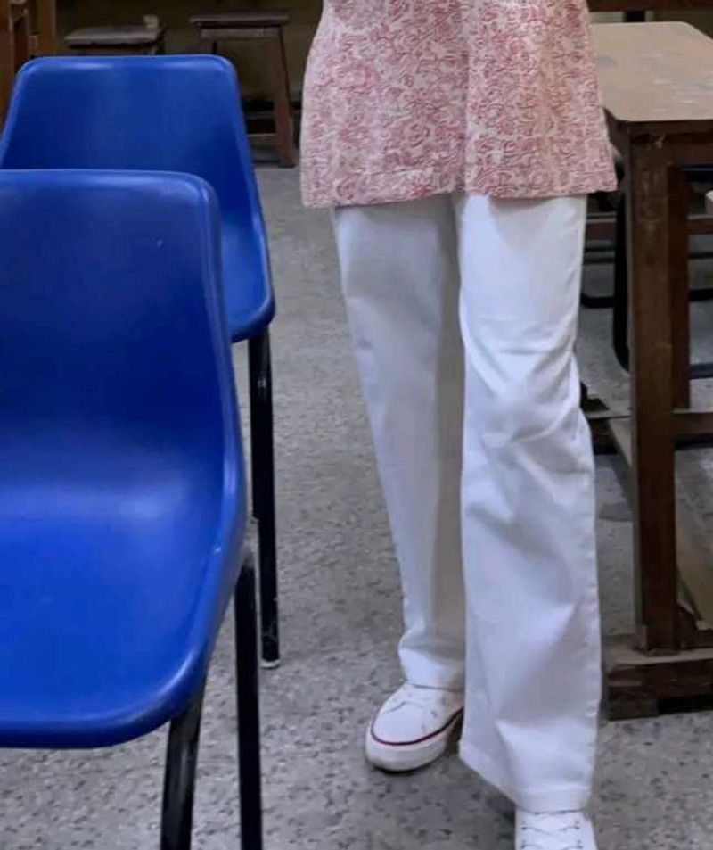 White Wide Leg Pant