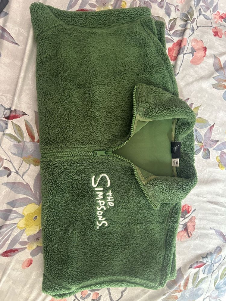Green "The Simpsons" Fleece Jacket