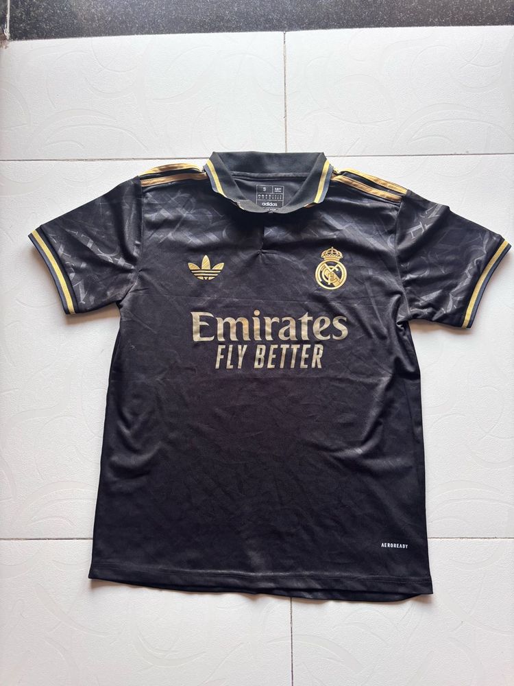 Adidas Real Madrid Jersey Black Gold
