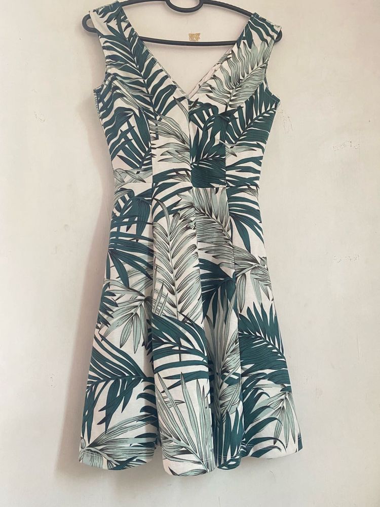 Tropical Print Dress