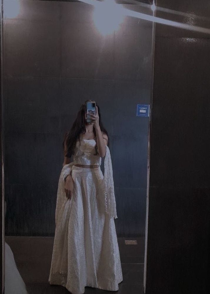 Elegant White Lehenga Choli Set