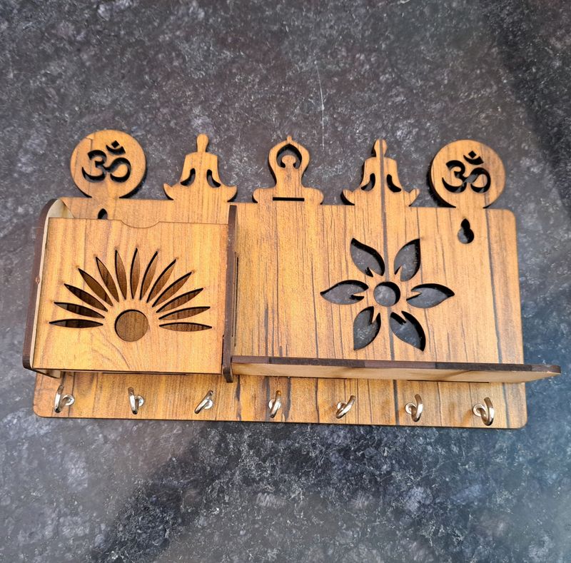 HOME DECOR WALL KEY HOLDER ( 8 HOOK )