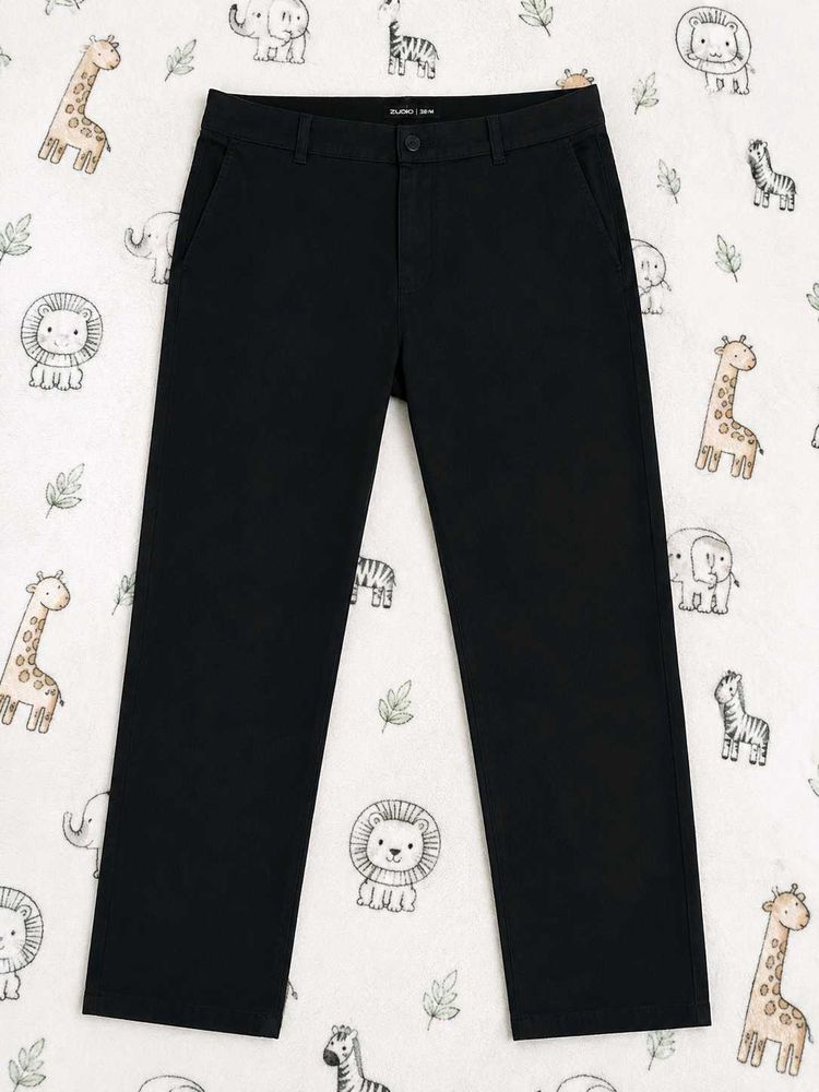 Zudio Classic Black Men's Chinos